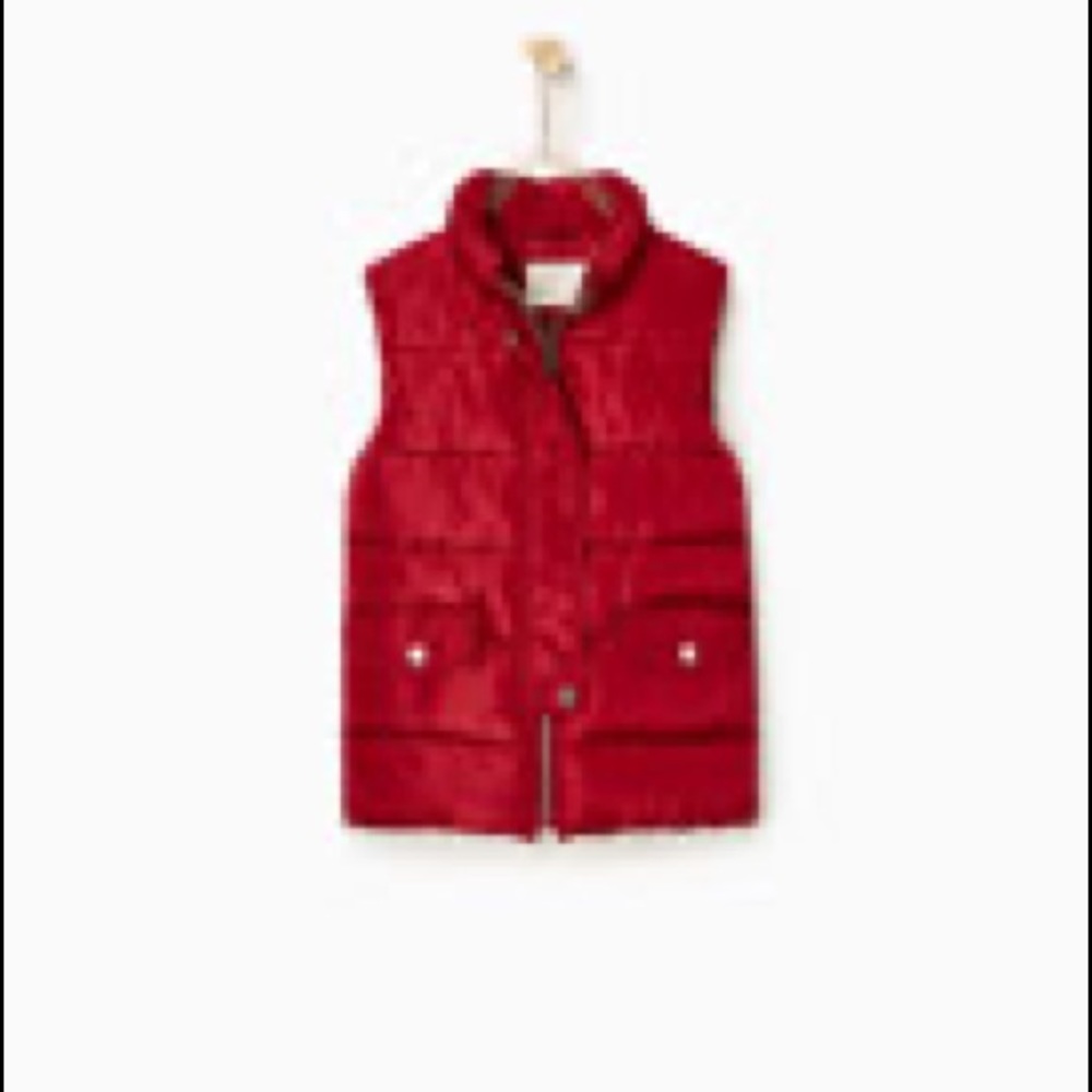 *ZARA* Burgundy vest for girls (Size 9/10)